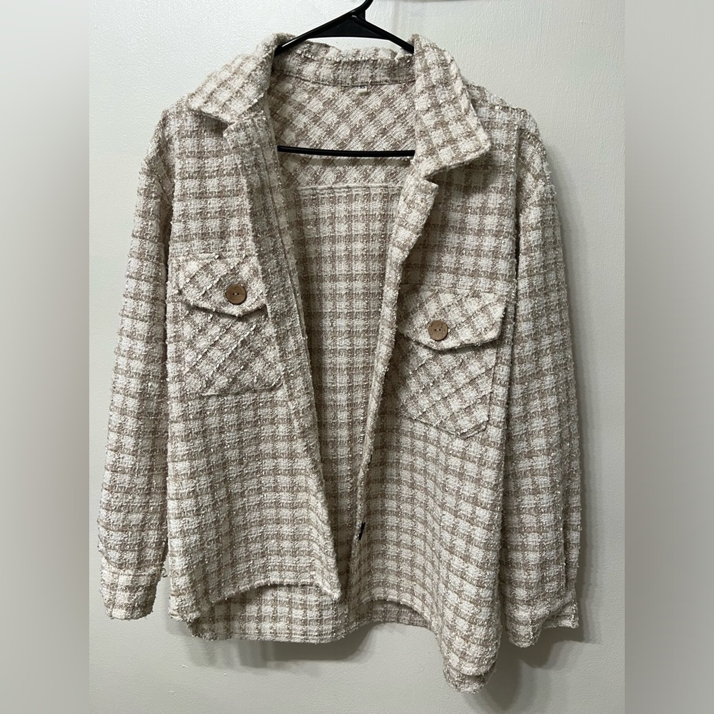 Nastygal Plaid Oversized Jacket